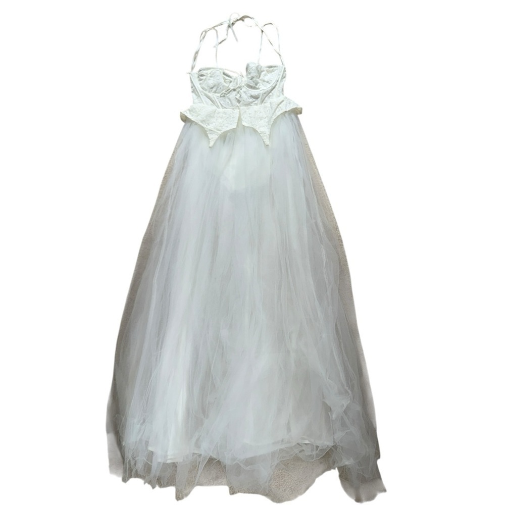 For Love & Lemons White Lily Bodysuit Bridal Gown Womens M - Picture 2 of 9
